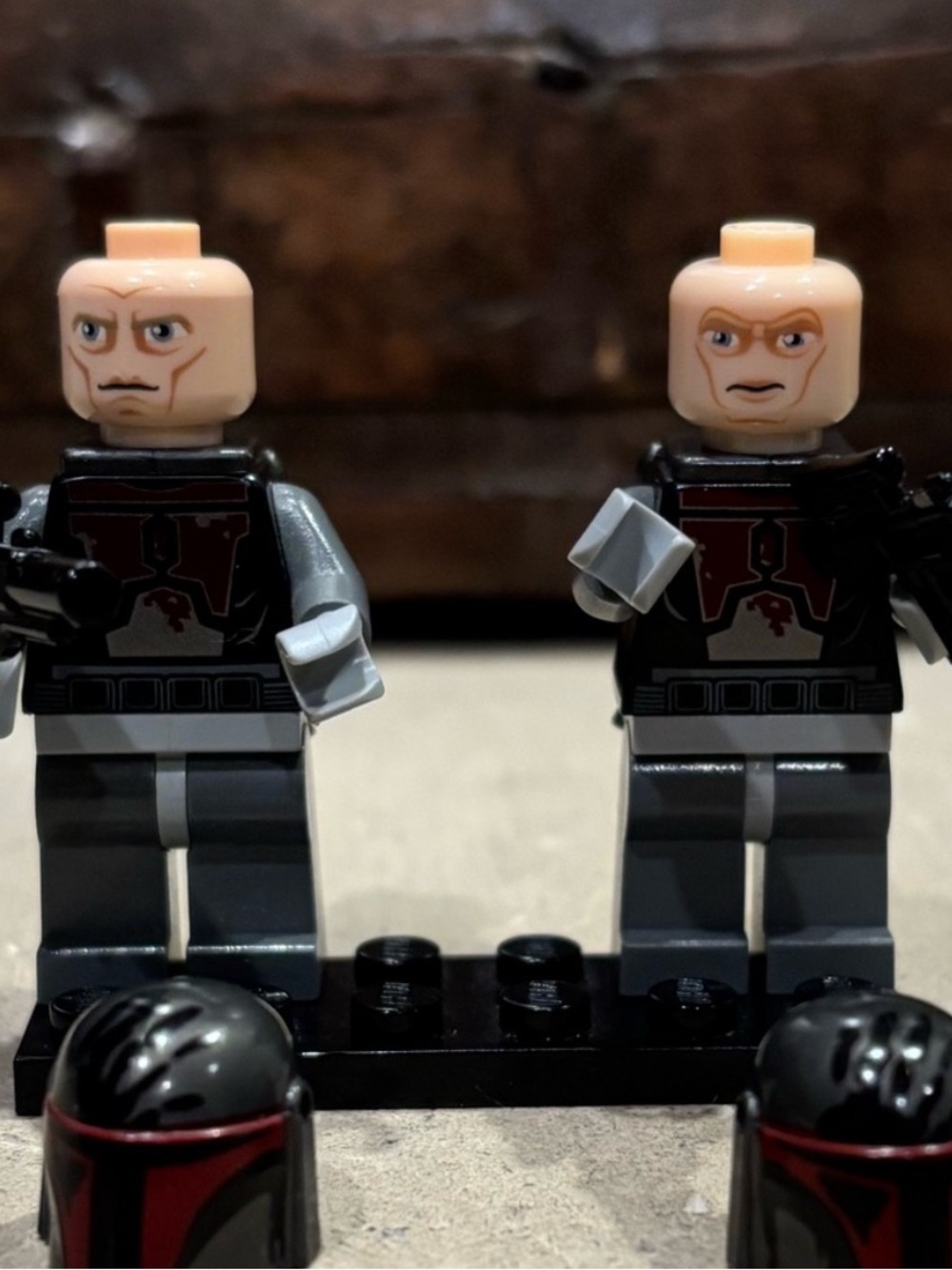 Lego Star Wars Mandalorian Super Commando Minifigures (“High Brow” and Low Brow)